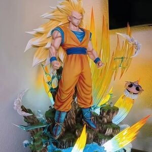 Super Saiyan Action Figure with Orange and Blue Outfit